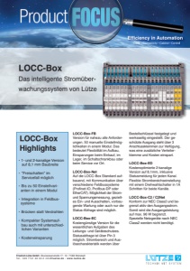 LÜTZE: Product FOCUS -  LOCC-Box